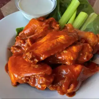 Buffalo Style Jumbo Chicken Wings.